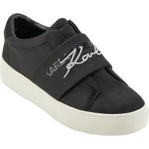 Karl Lagerfield Paris Women's Cameli Slip-on Sneakers, Black, 9.5